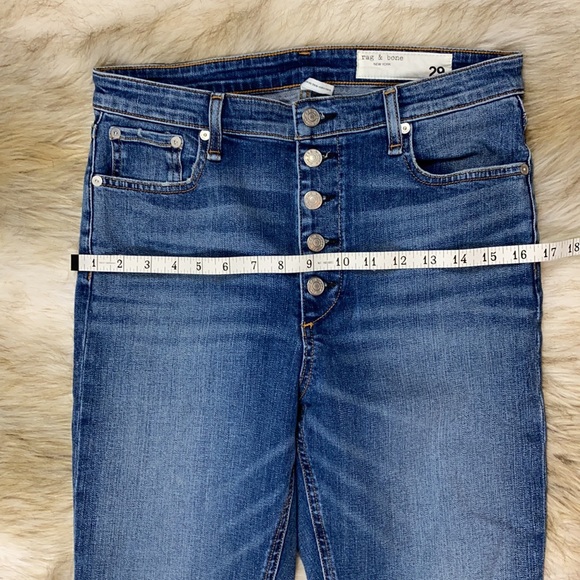 Rag & Bone Button Closure Nina High-Rise Skinny Jean, Size 29 - Picture 8 of 16